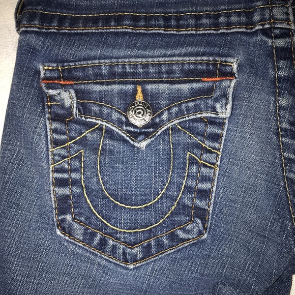 True religion jeans shorts button pockets  zippered size 28 - Picture 8 of 15
